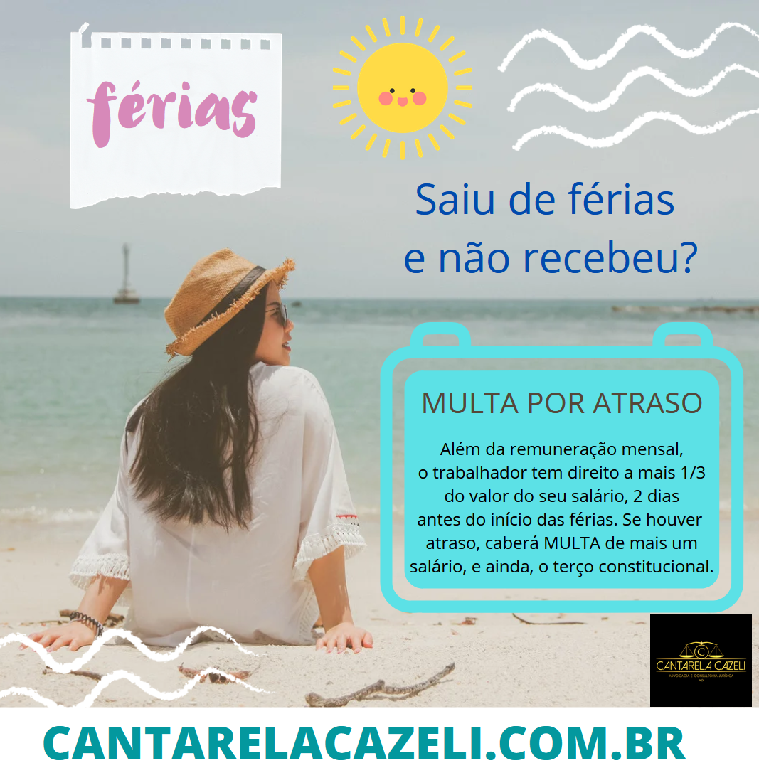 FÉRIAS - MULTA POR ATRASO